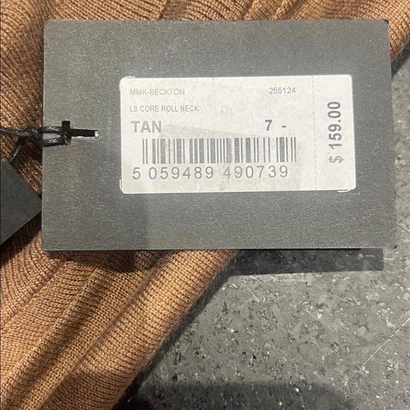 Ted Baker Beckton Roll Neck Long Sleeve Core Sweater in Tan XL or 7 - Picture 12 of 14